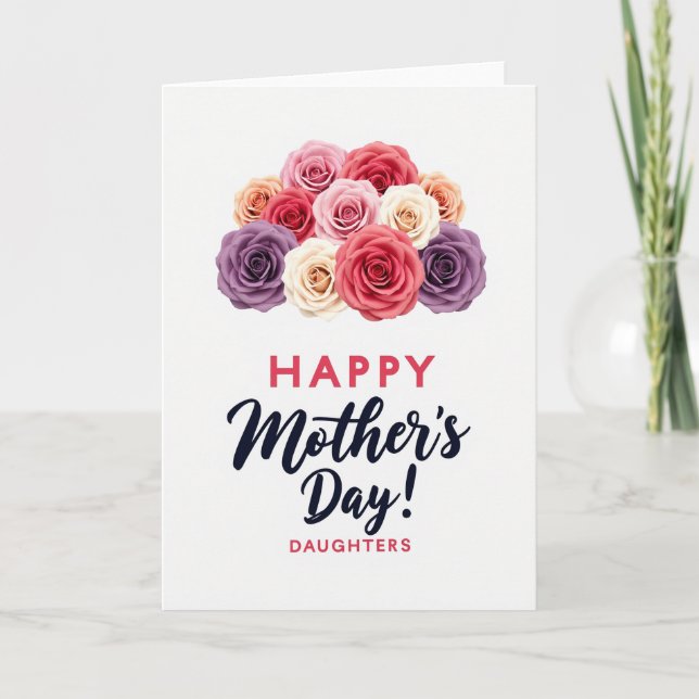 Floral Mothers Day Daughters Card (Front)