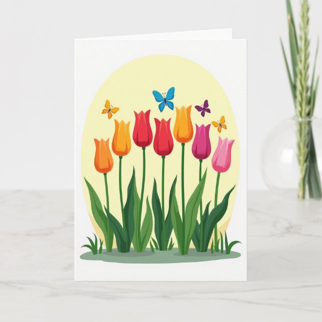 Floral Mothers Day Delight Card (Front)