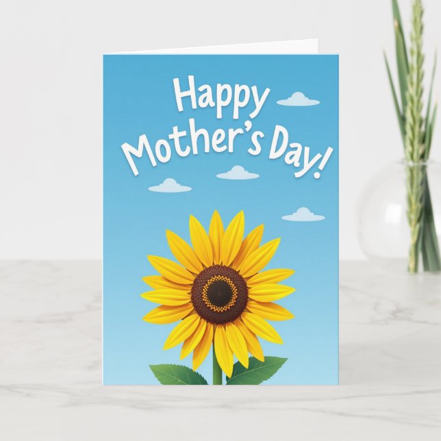 Floral Mothers Day Design Card (Front)