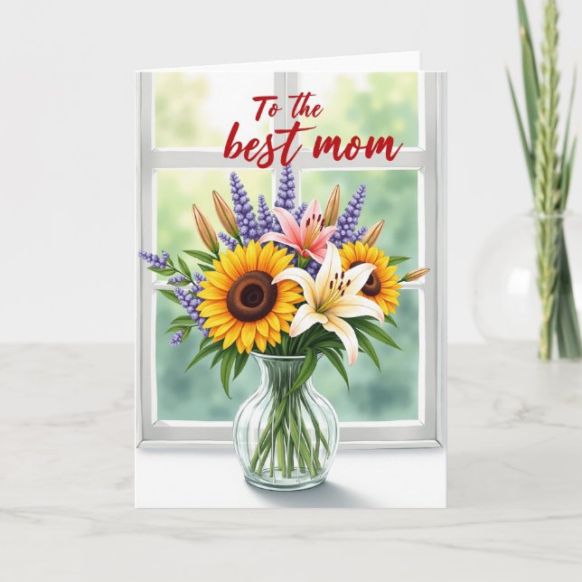 Floral Mothers Day Display Card (Front)