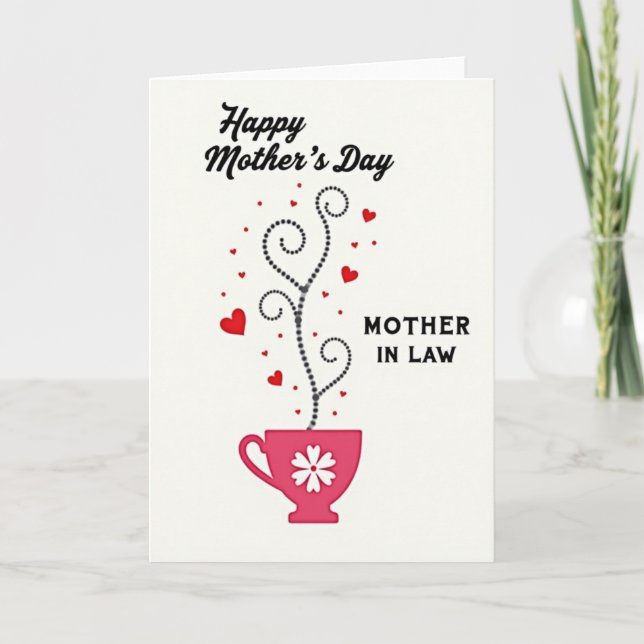 Floral Mothers Day Dots Card (Front)