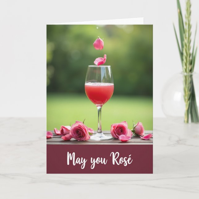 Floral Mothers Day Drink Card (Front)