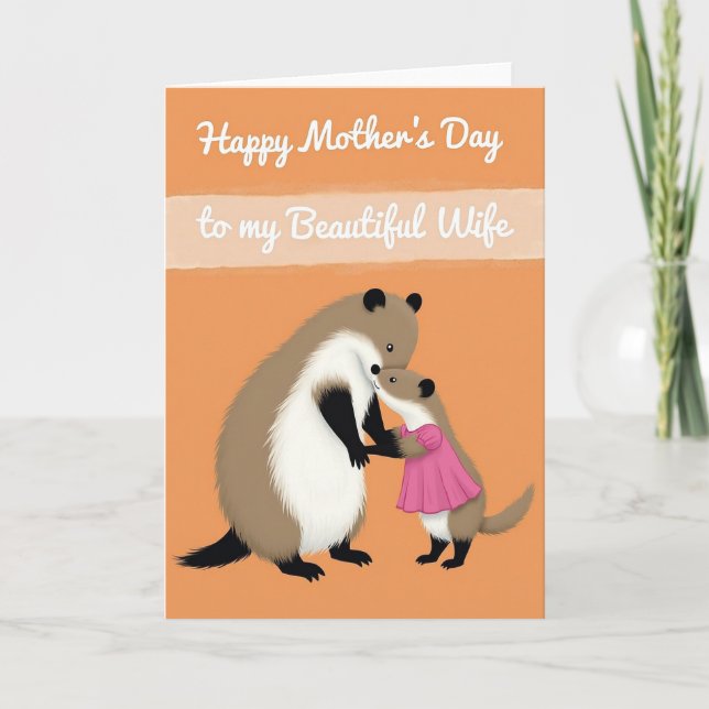 Floral Mothers Day Embrace Art Card (Front)
