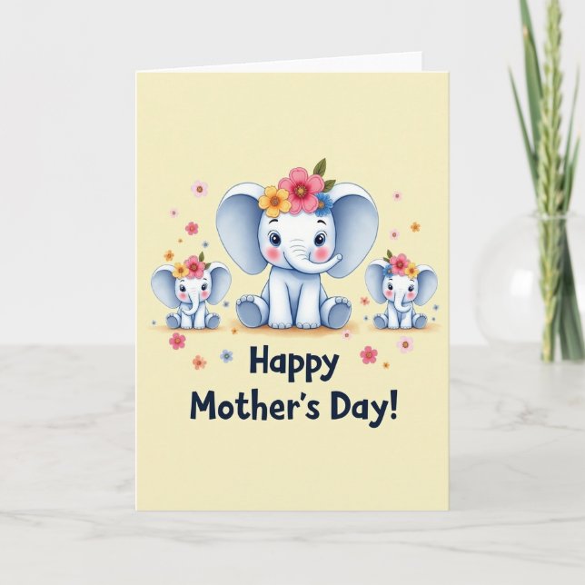 Floral Mothers Day Family Card (Front)