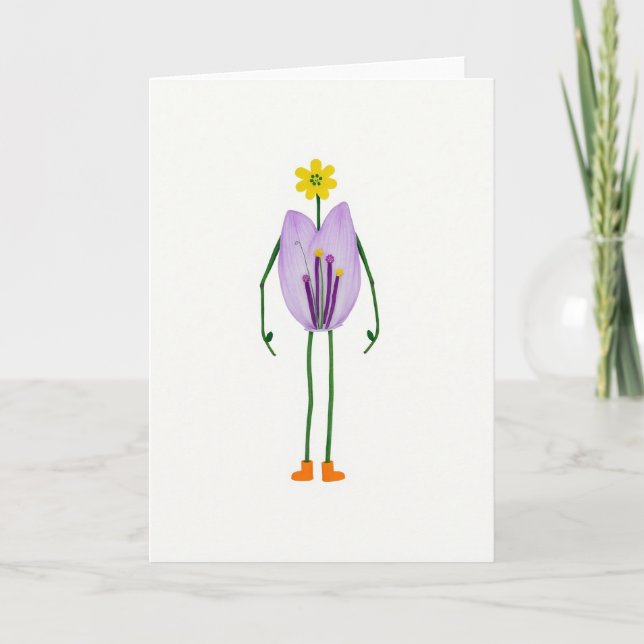 Floral Mothers Day Figure Card (Front)