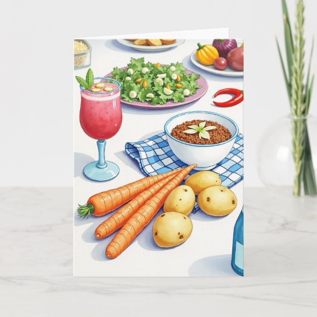 Floral Mothers Day Food Card (Front)