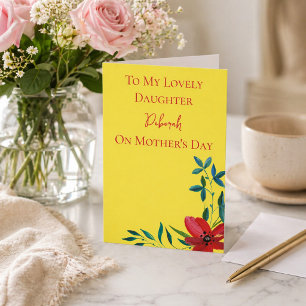 Floral Mother's Day for Daughter Card