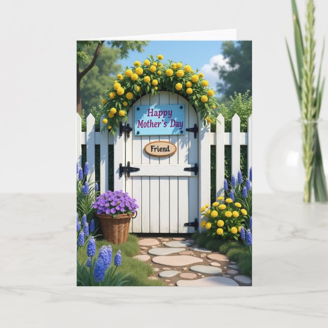 Floral Mothers Day Gate Card (Front)