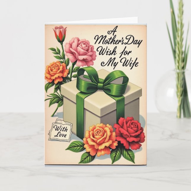 Floral Mothers Day Gift Card (Front)
