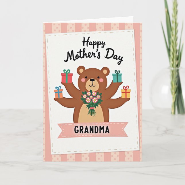 Floral Mothers Day Gifts Card (Front)