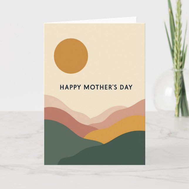 Floral Mothers Day Glow Card (Front)