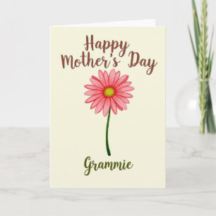 Floral Mothers Day Grammie Card