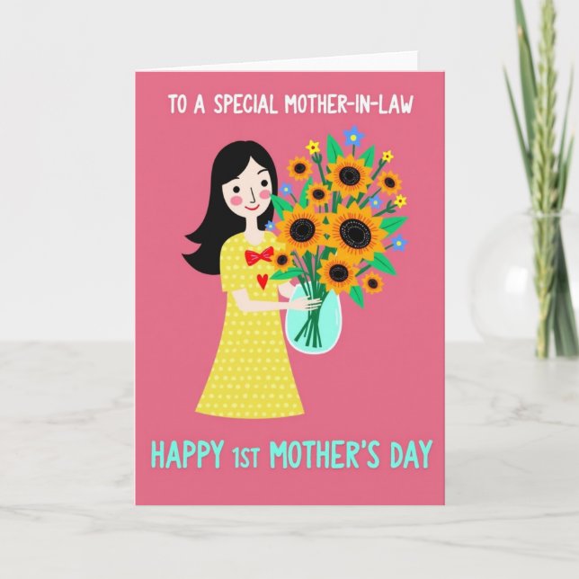 Floral Mothers Day Graphic Card (Front)