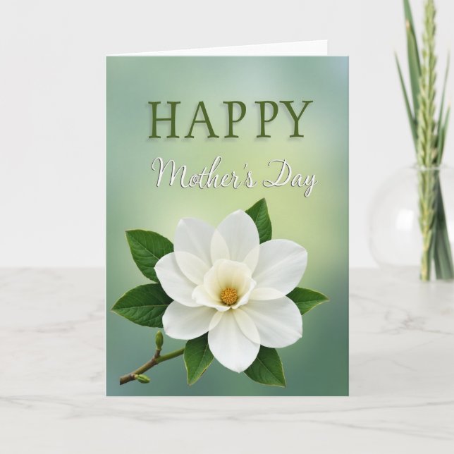 Floral Mothers Day Greenery Card (Front)