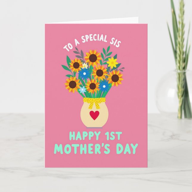 Floral Mothers Day Heartfelt Card (Front)