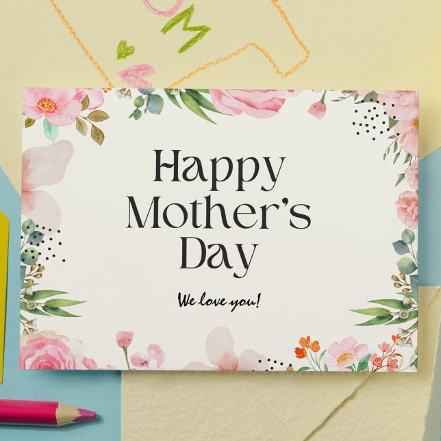 Floral Mother's Day  Holiday Postcard (Creator Uploaded)