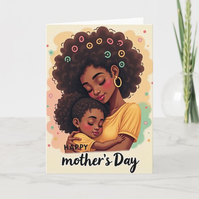 Floral Mothers Day Hug Card (Front)