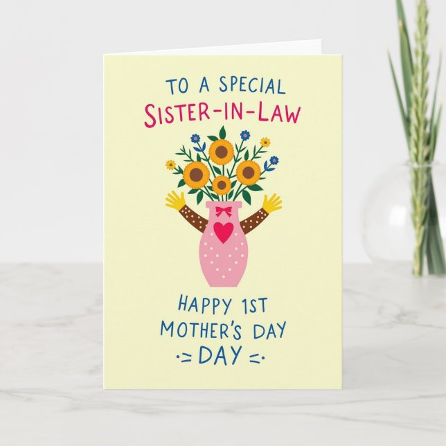 Floral Mothers Day Hugs Card (Front)