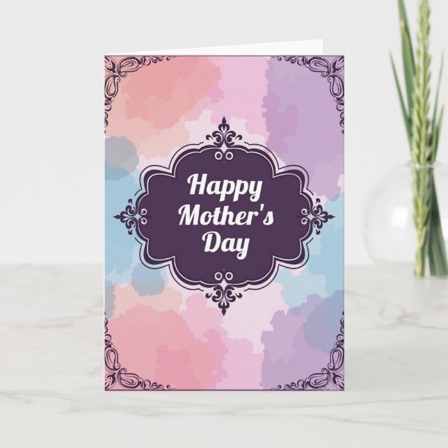 Floral Mothers Day Image Card (Front)