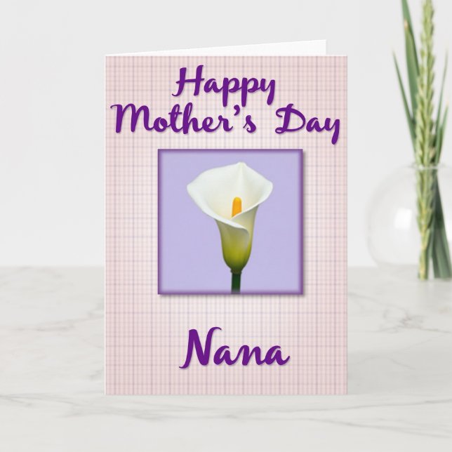 Floral Mothers Day Inset Card (Front)