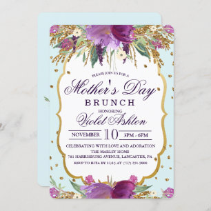 Floral Mother's Day Invitation