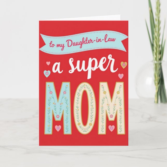 Floral Mothers Day Letter Card (Front)