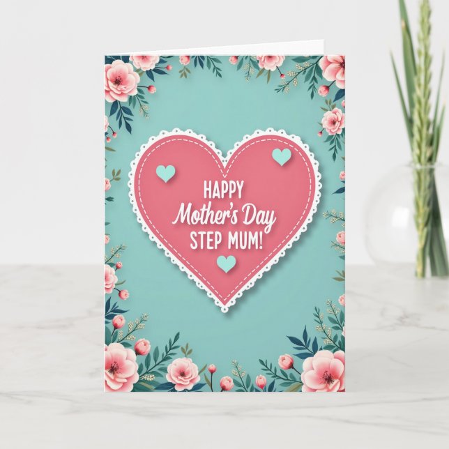 Floral Mothers Day Love Art Card (Front)