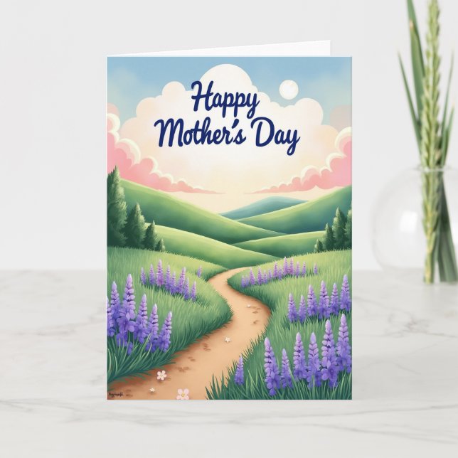 Floral Mothers Day Meadow Card (Front)