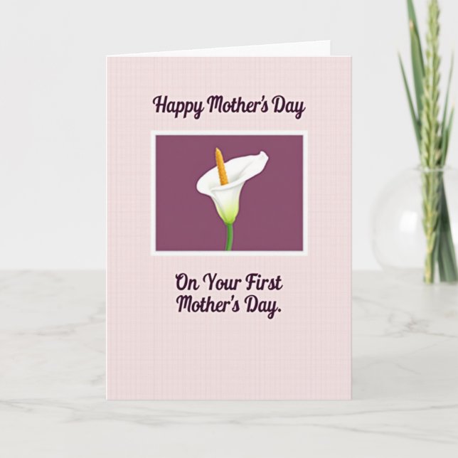 Floral Mothers Day Milestone Card (Front)