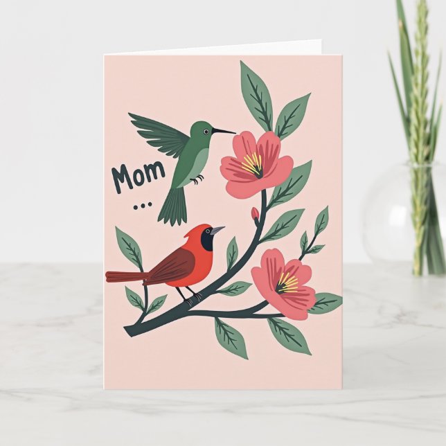 Floral Mothers Day Mom Card (Front)