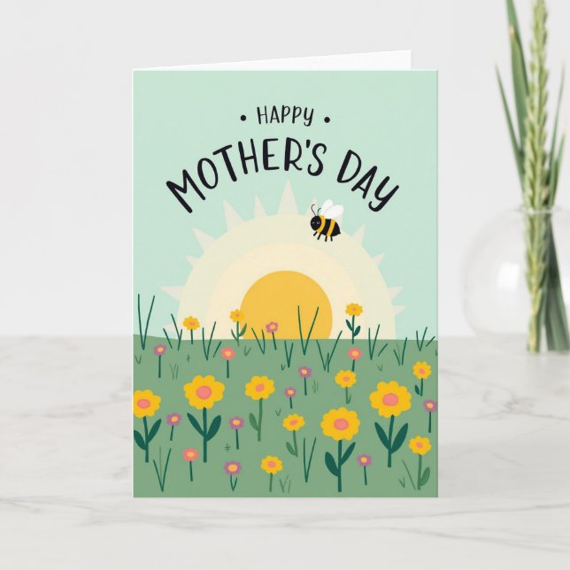 Floral Mothers Day Morning Card (Front)
