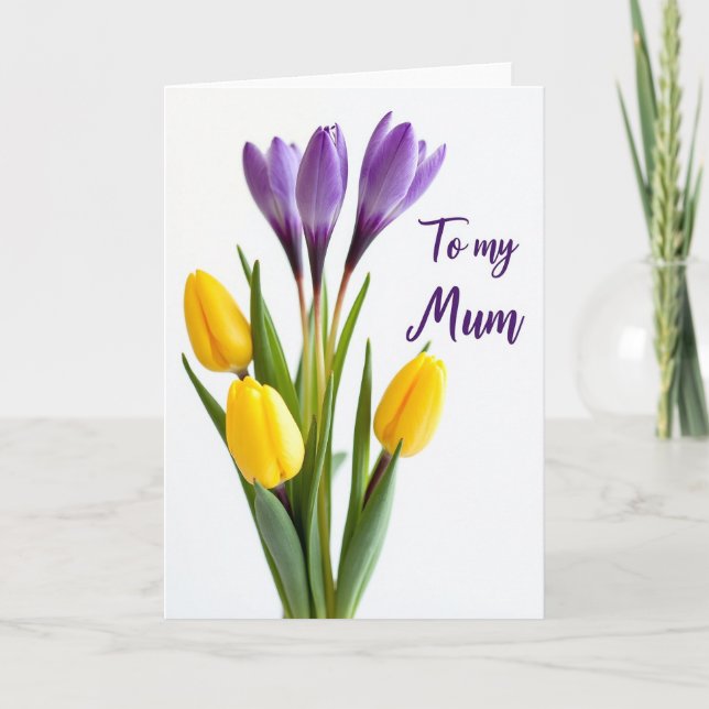 Floral Mothers Day Mum Card (Front)