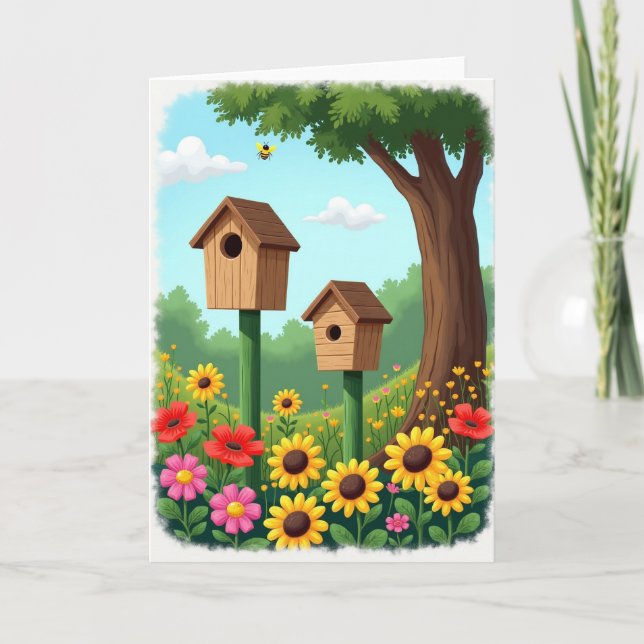 Floral Mothers Day Nature Scene Card (Front)