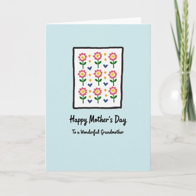 Floral Mothers Day Panel Card (Front)