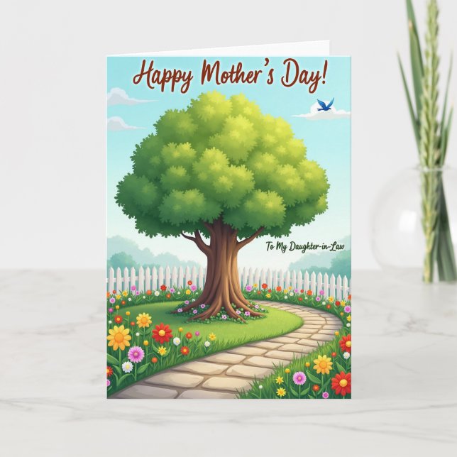 Floral Mothers Day Path Card (Front)