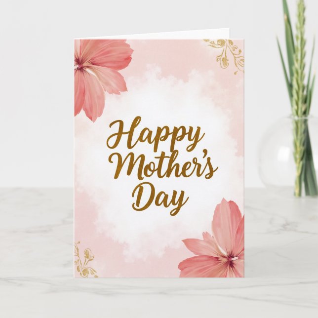 Floral Mothers Day Pattern Card (Front)