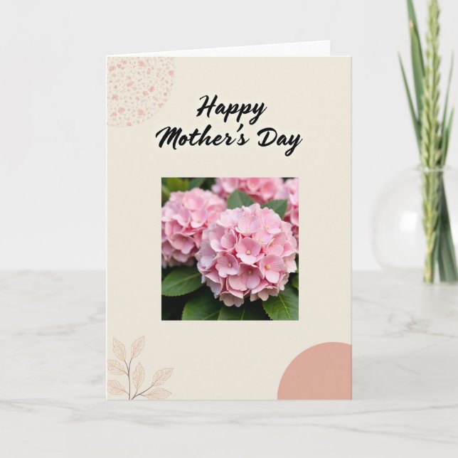 Floral Mothers Day Photo Card (Front)