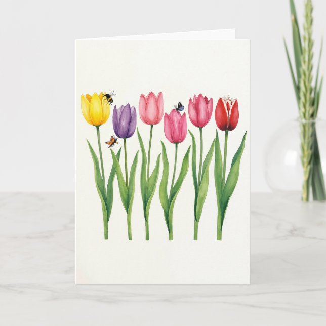 Floral Mothers Day Plants Card (Front)
