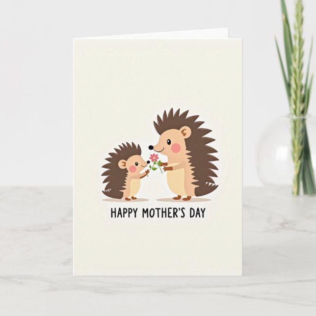 Floral Mothers Day Quills Card (Front)