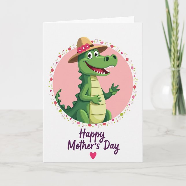 Floral Mothers Day Reptile Card (Front)
