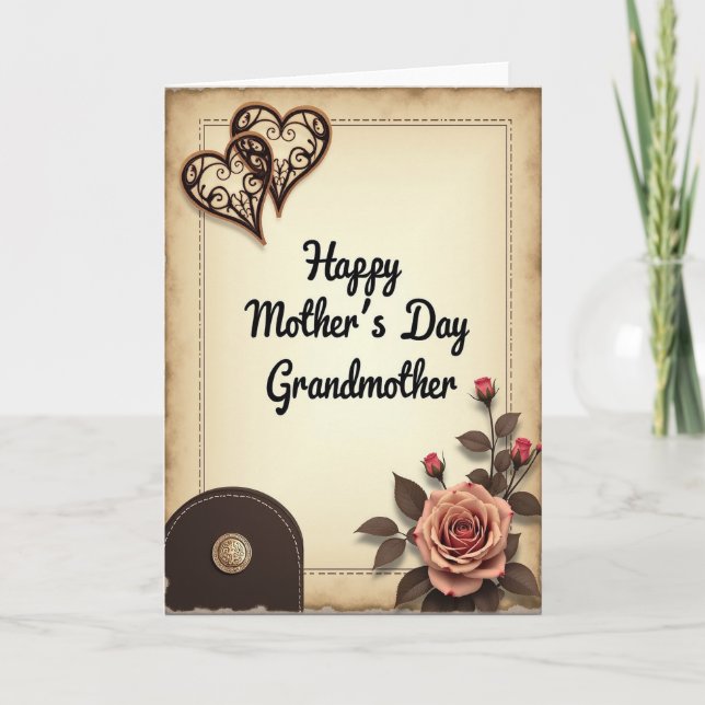 Floral Mothers Day Salute Card (Front)