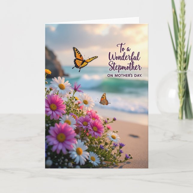 Floral Mothers Day Shoreline Card (Front)