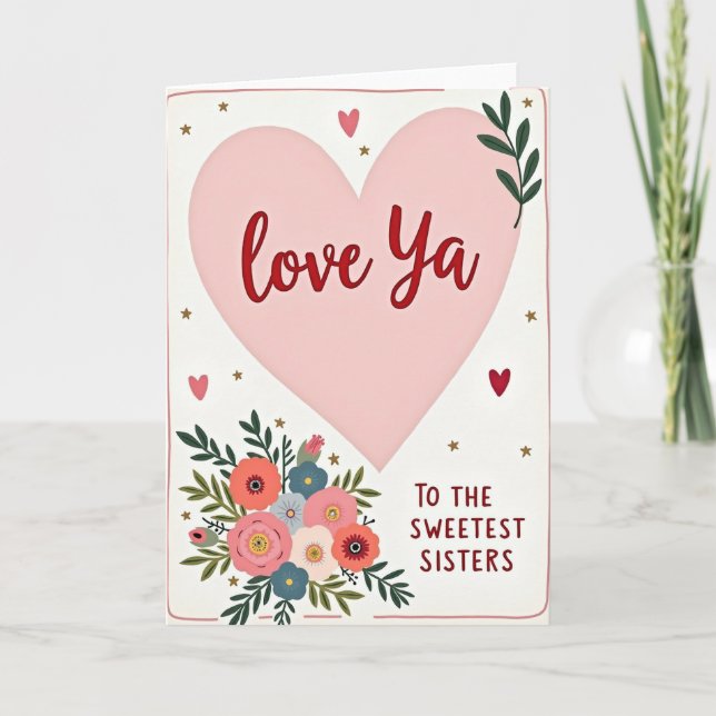 Floral Mothers Day Sisters Card (Front)