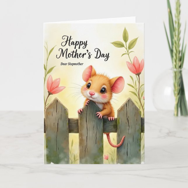 Floral Mothers Day Stepmother Card (Front)