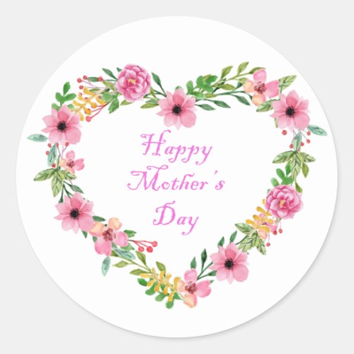 Floral Mothers Day Sticker