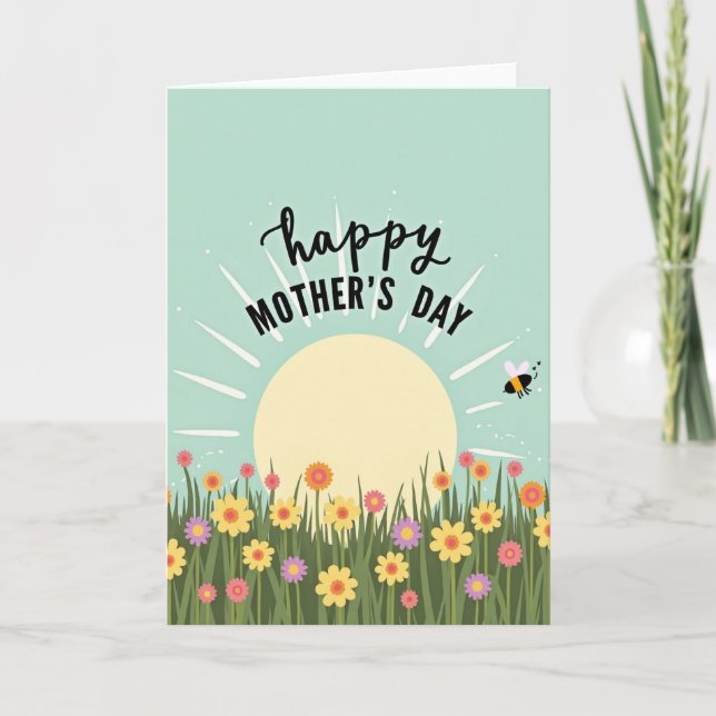 Floral Mothers Day Sunshine Card (Front)