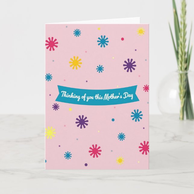 Floral Mothers Day Thoughts Card (Front)