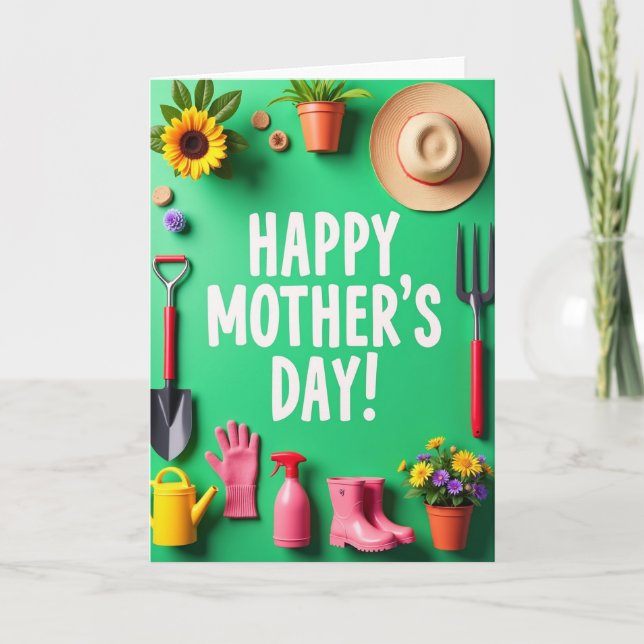 Floral Mothers Day Tools Card (Front)