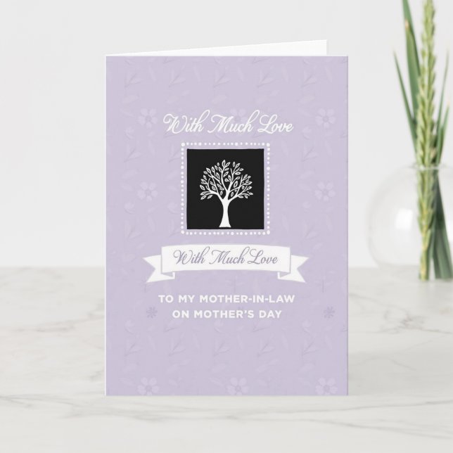 Floral Mothers Day Tree Card (Front)