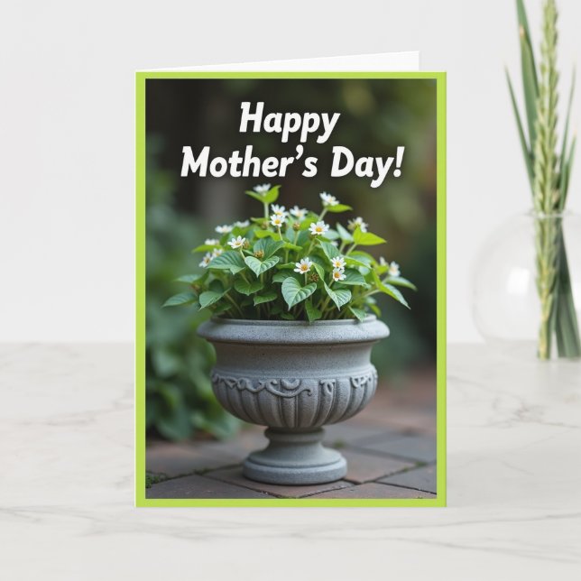 Floral Mothers Day Urn Card (Front)
